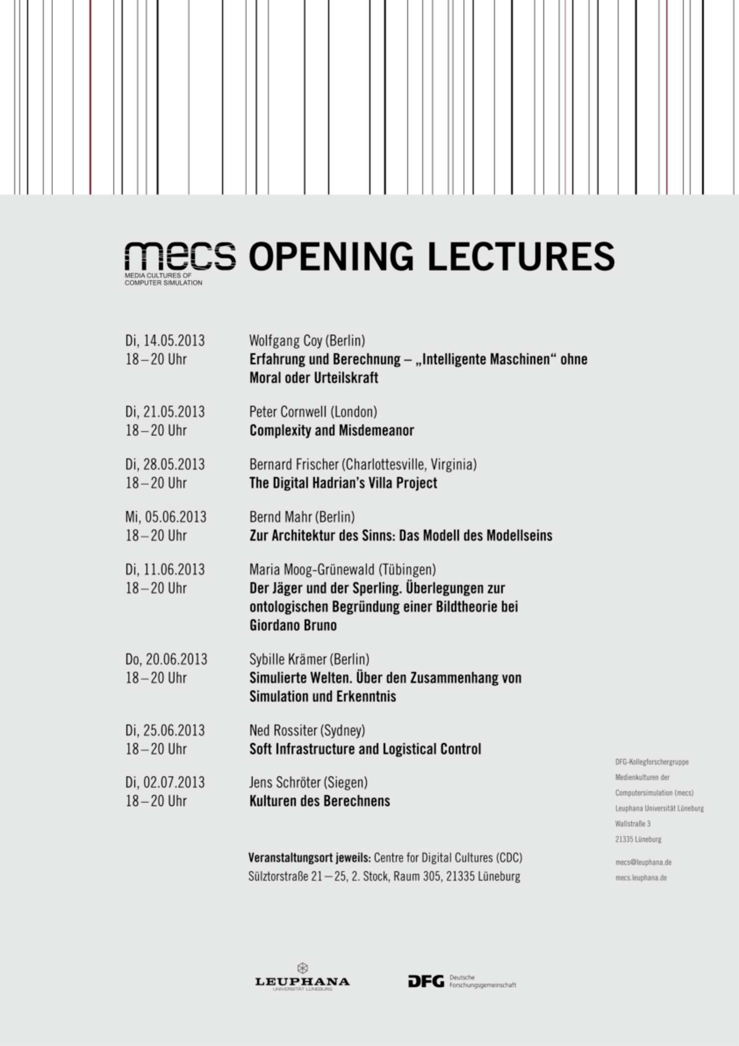 Opening Lectures 2013
