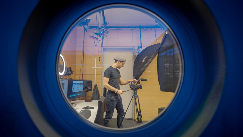 Videodreh im Bib-Videostudio