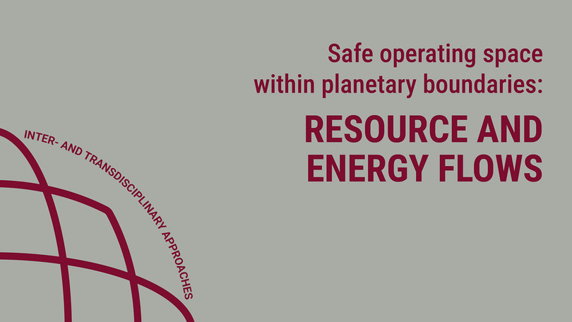 Resource and Energy Flows