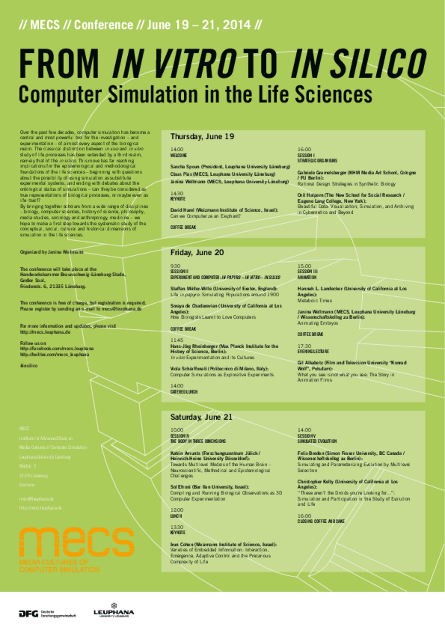 From in vitro to in silico