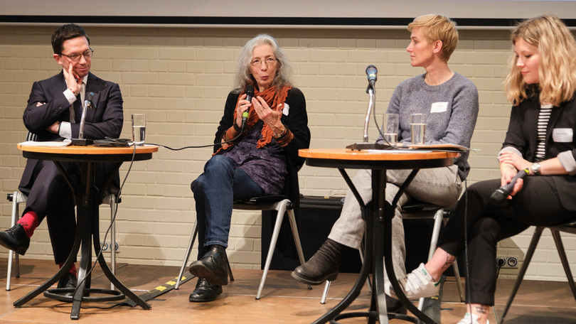 Panel discussion with Minister Falko Mohrs and staff councillor Dorothea Steffen