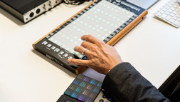 Making music. Leuphana Song Camp 7 January 2023