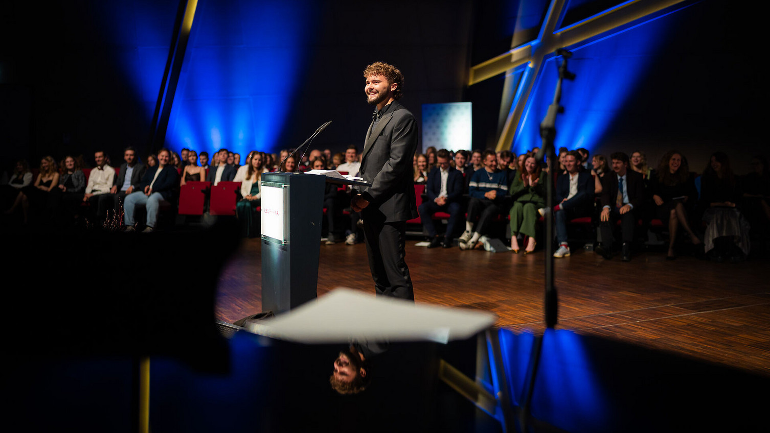 Studentischer Redner Leander Bansmann