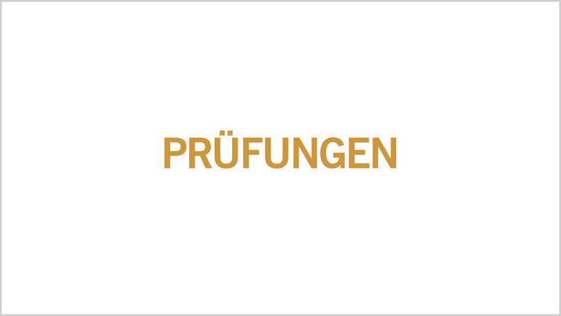 Prüfungen