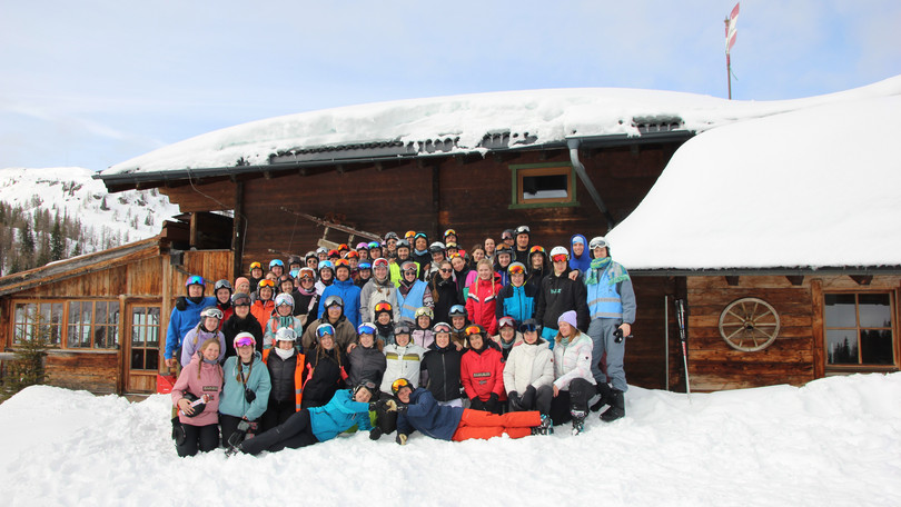 Schneesportexkursion Gruppenbild