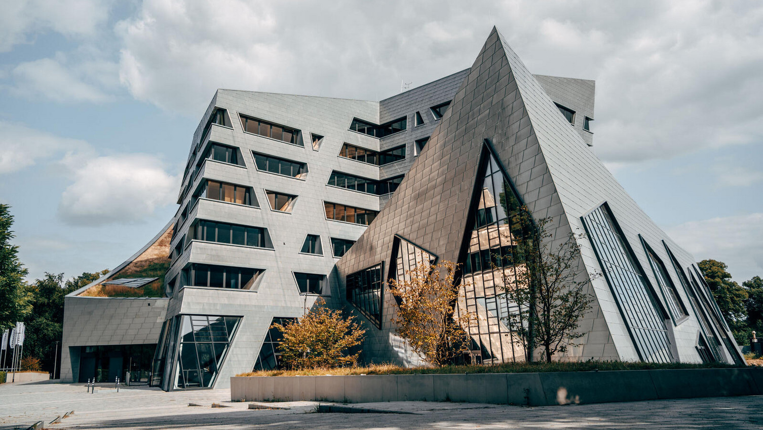 Central building in autumn