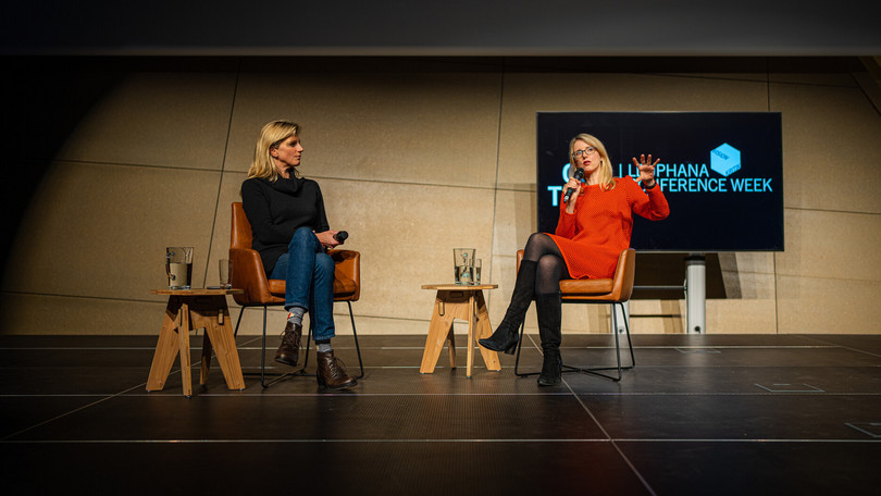 Maja Göpel und Alena Buyx auf der Konferenzwoche 2023