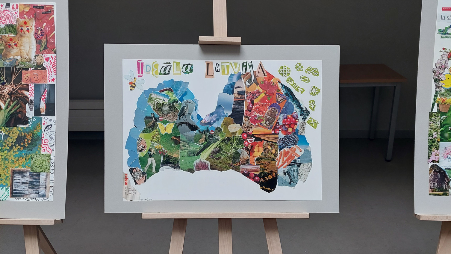 Ausstellung zu Zukunftsvisionen der Eco-schools.