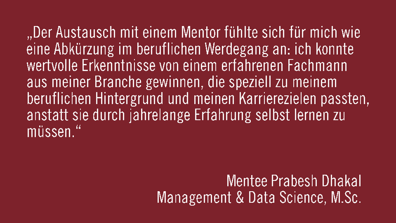 enterJOB Statement von Mentee Dhakal
