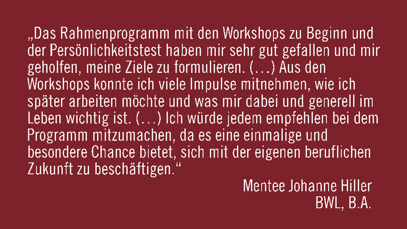 enterJOB Statement von Mentee Hiller