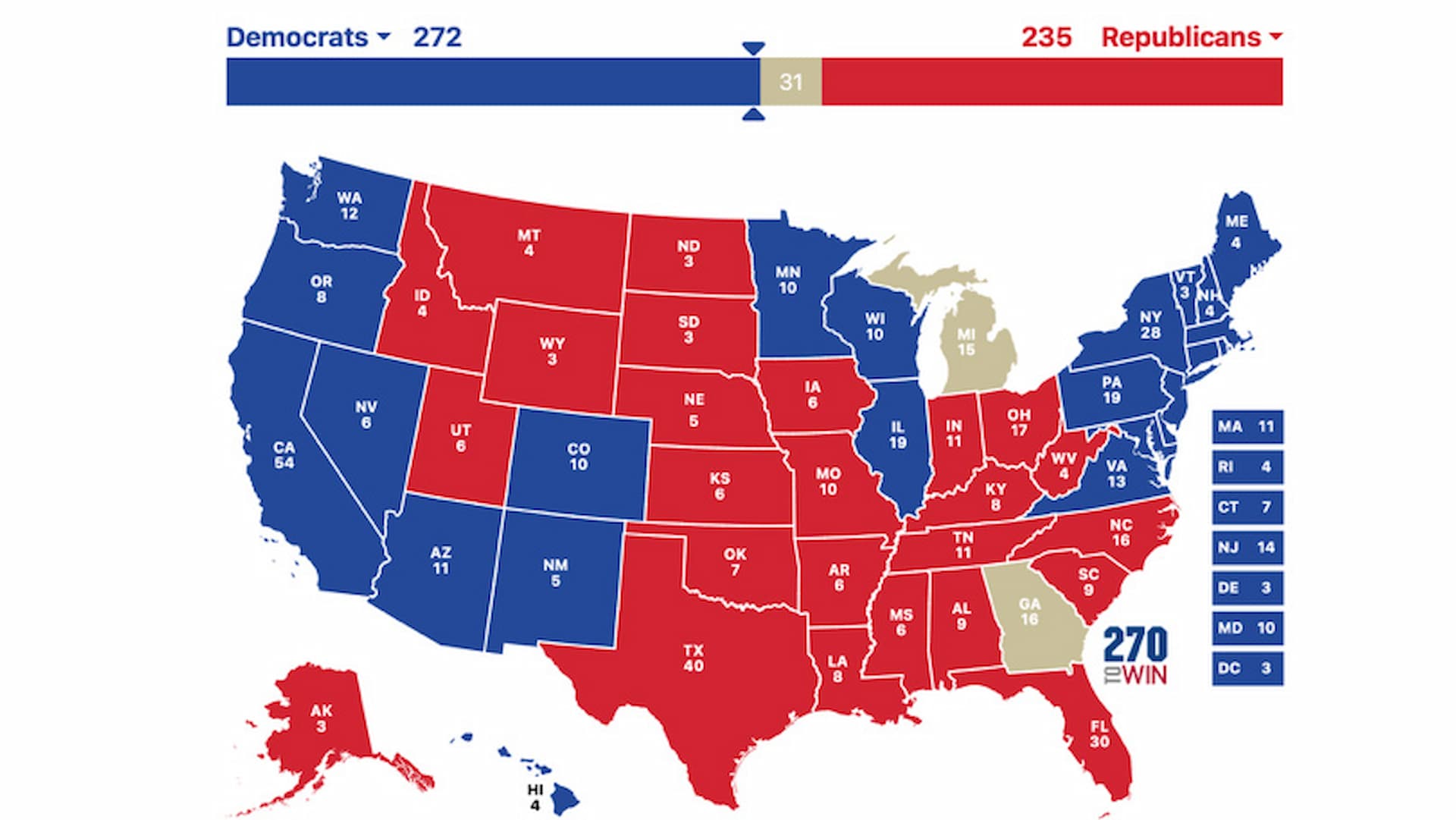 The map comes from the platform https://www.270towin.com/.